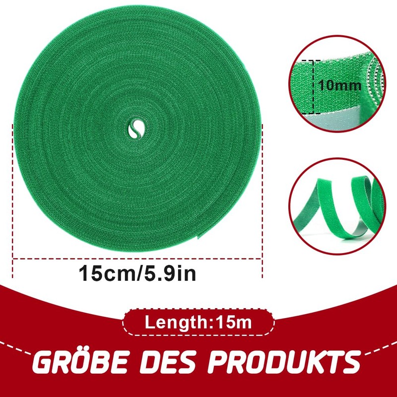 Christmas Garland Ties Christmas Decorative, Adjustable 15 m, 10 mm