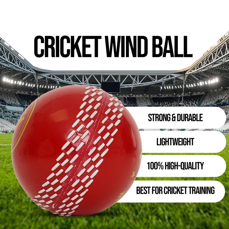Mozi Sports Wind Cricket Balls - Indoor & Outdoor Soft