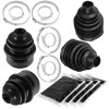 Caltric 2 Front Axle Outer And Inner CV Boot Kit