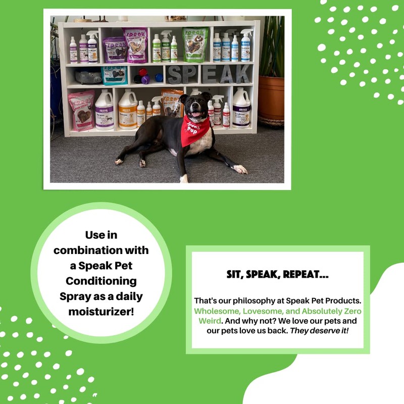 Speak Pet Products Natural Waterless Bath Spray, for Dogs, Tea