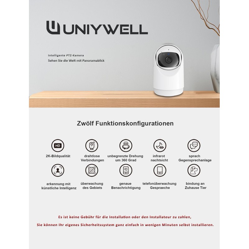 UNIYWELL Home Security Camera