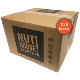 NutHouse! Granola Company - Premium Chocolate Espresso Granola | Certified Gluten-Free, Non-GMO, Kosher | Vegan | 10 lb. Bulk Box (1-Pack)