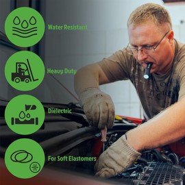 Dielectric Silicone Grease 3.52 Oz 100g NLGI 2 Waterproof Lubricant for Electrical Connectors Spark Plug Boots Battery Terminals O Rings Automotive Marine Heat Cold Resistant with an Extra Brush