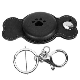 Item Finder Case Multifunctional Prevent Loss Soft Durable for Airtag Tracking Device Holder for Travel Car Key Black