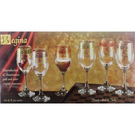Wine Glasses Set of 6 Regina Crystal Stemware