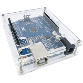UNIT ELECTRONICS Carcasa de Acrilico para Arduino Uno R3 / Protector Gabinete Case para Arduino Uno