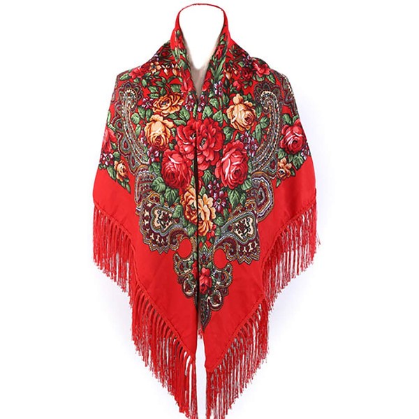 Gudessly Women's Traditional Scarf Wrap Tassel Shawl Fringes Neck Head