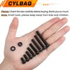 CYLBAQ 180pcs M6 Nuts and Bolts Assorted Set, 12mm to