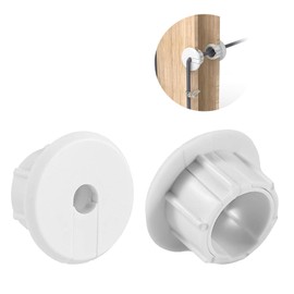 FunnAura 2PCS Cable Grommet Wall Entry Cover, Table and Desk Furniture Wire Hole for 1 Inch Wall