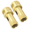 2Pcs Diamond Hole Saw Opener Brazing Drill Bit Drilling Marble