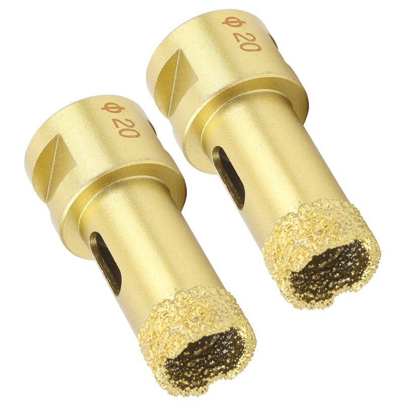 2Pcs Diamond Hole Saw Opener Brazing Drill Bit Drilling Marble