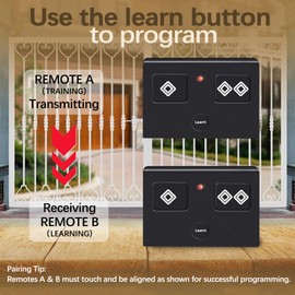 3-Button Remote Transmitter Replacement for AXS1, Automatic Gate Openers Remote Compatible with TSS1XP TDS2XP TSS1 TDS2 LDM2 HDP1 DD2U LSM1 DS1U 3 Pack