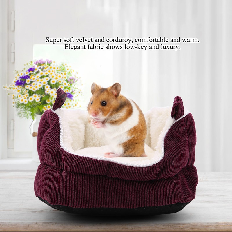 Small Animal Winter Warm Bed House Washable Pet Nest Sofa