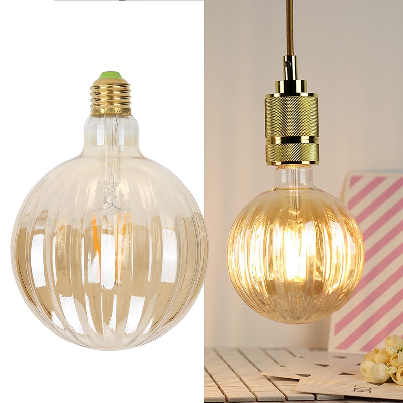 4W G125 Antique Bulb E27 WatermelonShape LED Filament Lamp Home