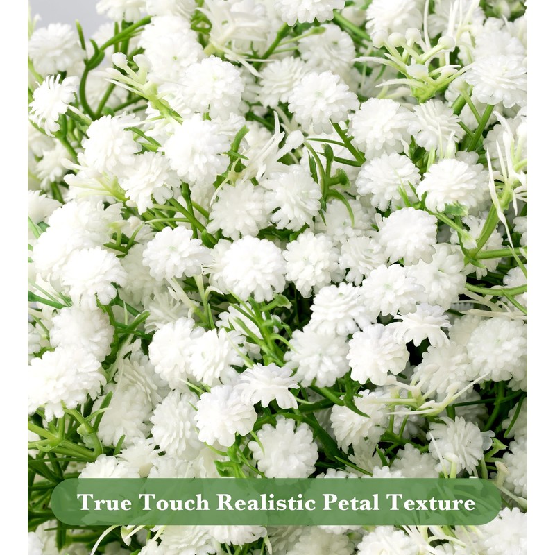 80 Pcs Babys Breath Artificial Flowers,Baby Breath Flowers Artificial Bulk