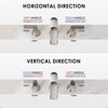 HOIGY Brushed Nickel Bathroom Faucet 3 Hole, 4-8 Inch Waterfall