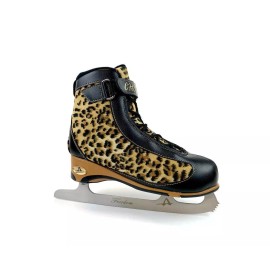 American Athletic -Soft Boot Cheetah Figure Skates - 8