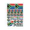 A4 Sticker Sheet South Africa Flags Vinyl Stickers - African