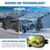 SH HORVATH HD Ski Snowboard Goggles, Magnetic HD Mirrored Lens