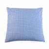 Country house cushion cover, 40 x 40 cm, blue checked
