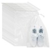 Belinlen (30 Pieces, Large) Plastic Waterproof Drawstring Bag for Travel,