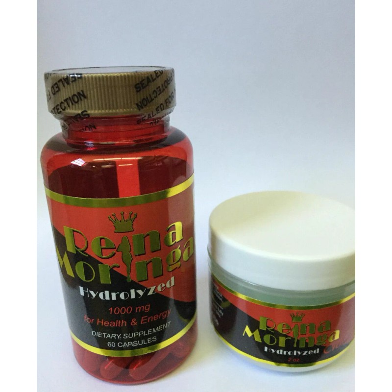 all nue Kit Reina Moringa Hydrolized Capsules Cream Moringa Hidrolizada