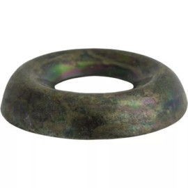 Auveco #6 Countersunk Finish Washer Black Zinc Plated Brass - Box of 100