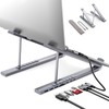 SZZCNOX USB-C Docking Station Laptop Stand, 8-in-1 USB C Hub