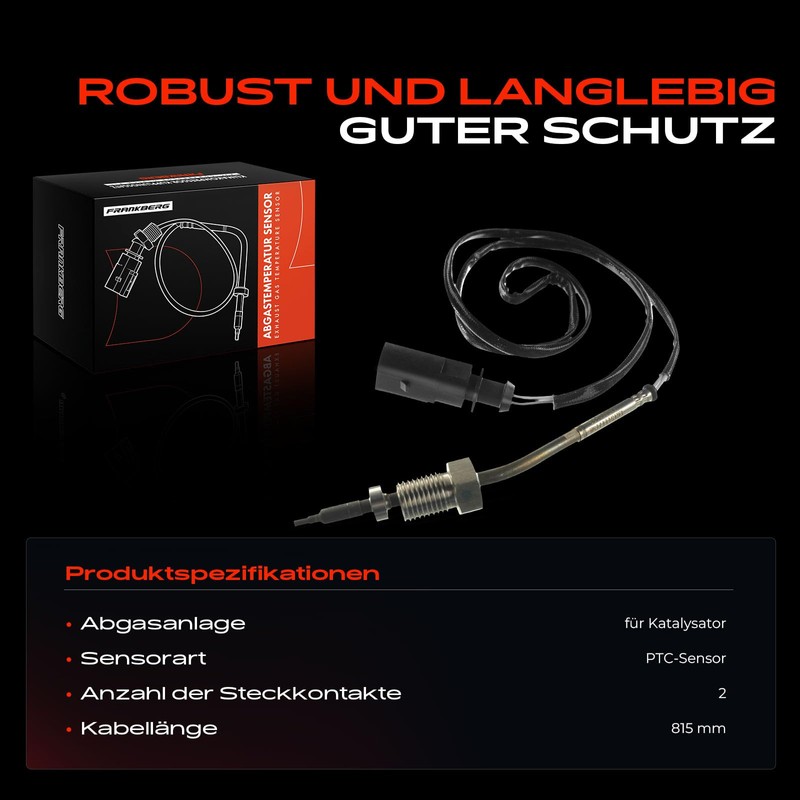 Frankberg Exhaust Gas Temperature Sensor Before Turbocharger Compatible with A3