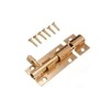 Dzina 50mm (2 Inch) Brass Door Bolt Barrel Slide Lock