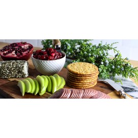 Milton's Gourmet Baked Crackers 3 Flavor Variety Bundle: Multi-Grain, Everything, and Crispy Sea Salt, Non-GMO, 8.4 Oz Each. Packaging May Vary.