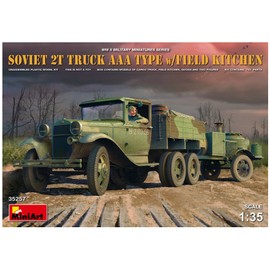 'Mini Art 35257 Model Kit Soviet T Truck 2 AAA Type with Field Kitchen