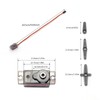 DIANN 6pcs MG90S Micro Servo 180° Servo Motor 9G Geared