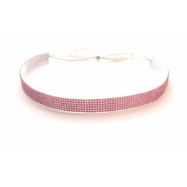 Hatband Pink Rhinestone Silky Satin Lined Band Cowgirl Accessory Adjustable One Size Gift Boxed For Brimmed Hats