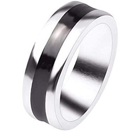 XTRAFAST Wow! PK Ring up to 17 Professional Magic Tricks Magic Silver Black Elegant 19 mm Inner Diameter