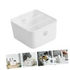 Minkissy 1pc Plastic Stylish Organizer Cosmetics Storage Box Desktop Organizing