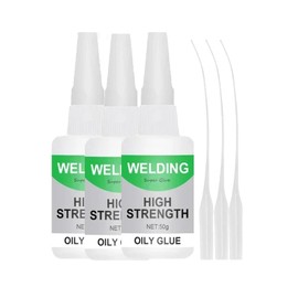 150ML Welding High-Strength Oily Glue, Jue-Fish Multifunctional Glue, Universal Super Glue, Instant Bonding, Strong Adhesion, Repairs Last Long Time for Metal, Wood, Ceramics,Leather, Glass (3PCS)