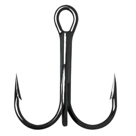 Rapala 9650 Round Bend Treble 1X Size 2/0 in 50 Packs - VMC 9650 Black Nickle Treble Hook