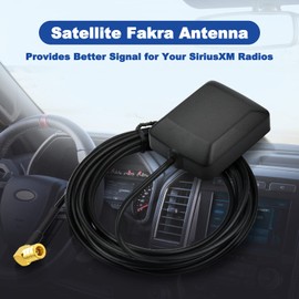 Eightwood Mini Satellite Radio Antenna SMB Female Right Angle Connector Compatible with Sirius XM Car Vehicle Trucks RV HD Hi-Fi Radio Stereo Receiver Tuner 2320-2345MHz