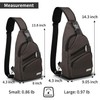 AMJ Sling Bag for Hiking and Outdoor, Crossbody Shoulder Backpack,