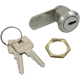 ABUS - UHZ20 Silver Lever Cylinder Lock 2 Keys Latch Lock Doors Cabinets Interior