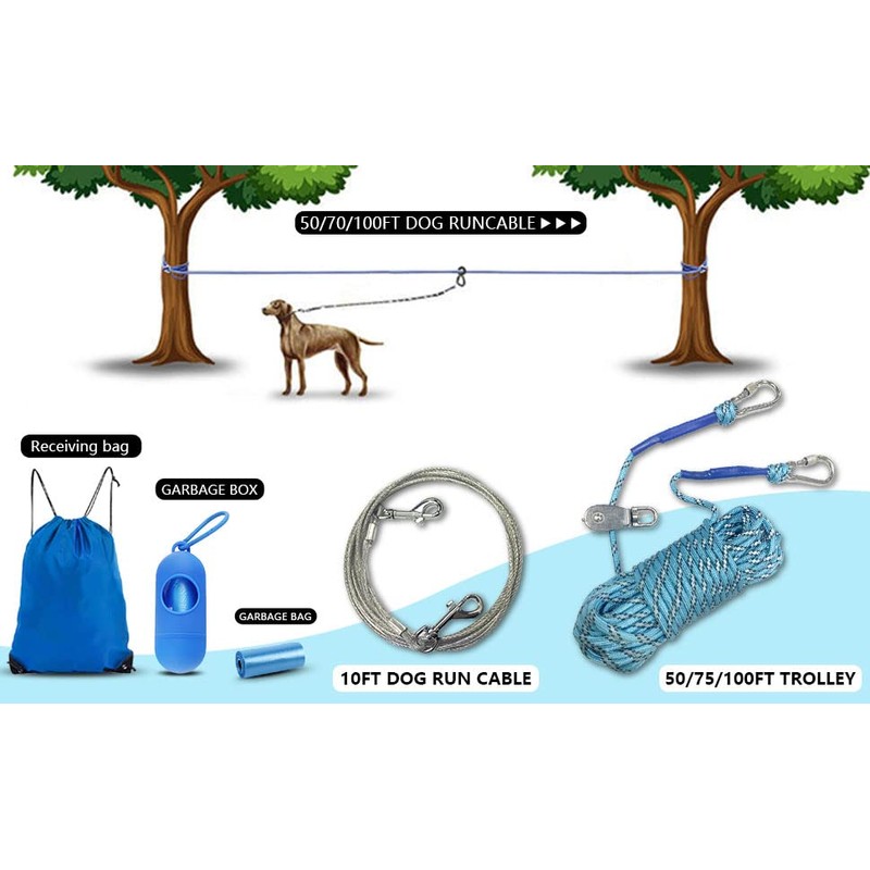 Dog Runner for Yard Dog Runner Dog Run Cable Dog
