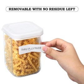 Blank Removable Freezer Labels, Removable Labels Water Oil Resistant for Food Containers Jars Pantry Organization (1000-PCS, 1 * 2INCH)