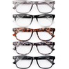 DAMIDEO 5 Pack Blue Light Blocking Oversize Reading Glasses Men