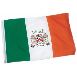 Irish Rose Gifts Walsh Heavy Duty Outdoor Ireland Coat of Arms Flag - 3'x5'