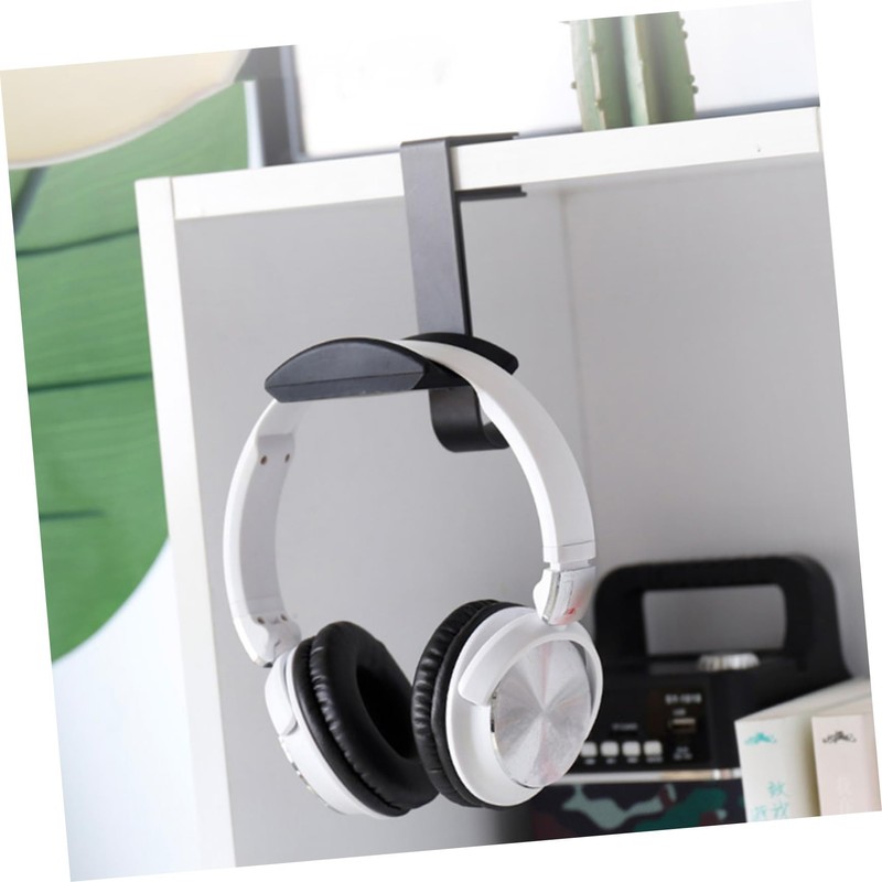 SHOWERORO Adjustable Metal Headset Holder Clip Ergonomic Headphone Hanger Hook