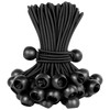 LIHAO Bungee Cord Ball Stop Rubber Black Camping Tent Fixing