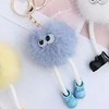 88flix Cute Keychain, Mofumofu Soft Plush Key Holder, Bag Charm,