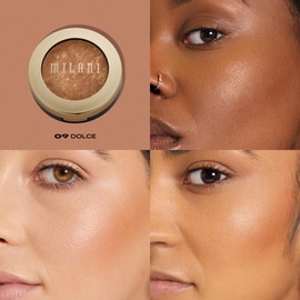 Milani Milani Baked Bronzer - Dolce, Cruelty-Free Shimmer Bronzing Powder to Use For Contour Makeup, Highlighters Makeup, 0.25 Ounce