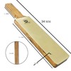 Pure Rose Wood Handle Extra Wide Leather Stick 2 Sided
